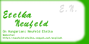 etelka neufeld business card